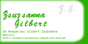 zsuzsanna gilbert business card